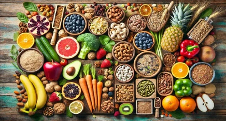 Your Natural Health - An image of a variety of high-fiber foods, including fruits, vegetables, whole grains, and legumes.